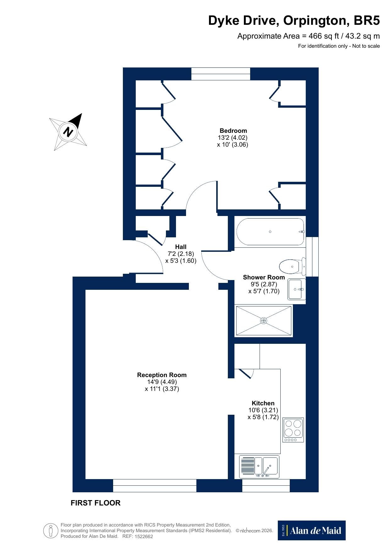 57, Dyke Drive, Orpington floorplan