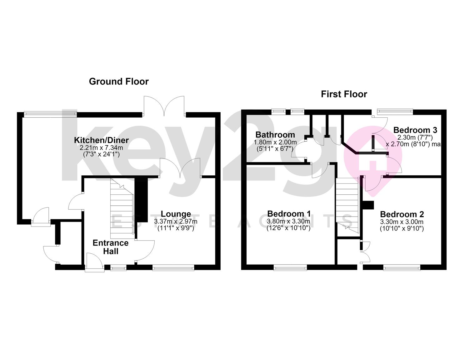 57, Bowman Drive, Sheffield floorplan