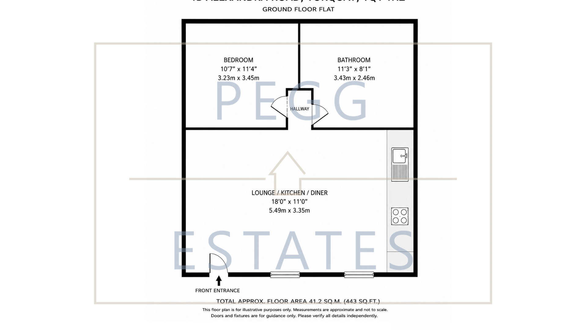 1b Alexandra Road, Torquay floorplan