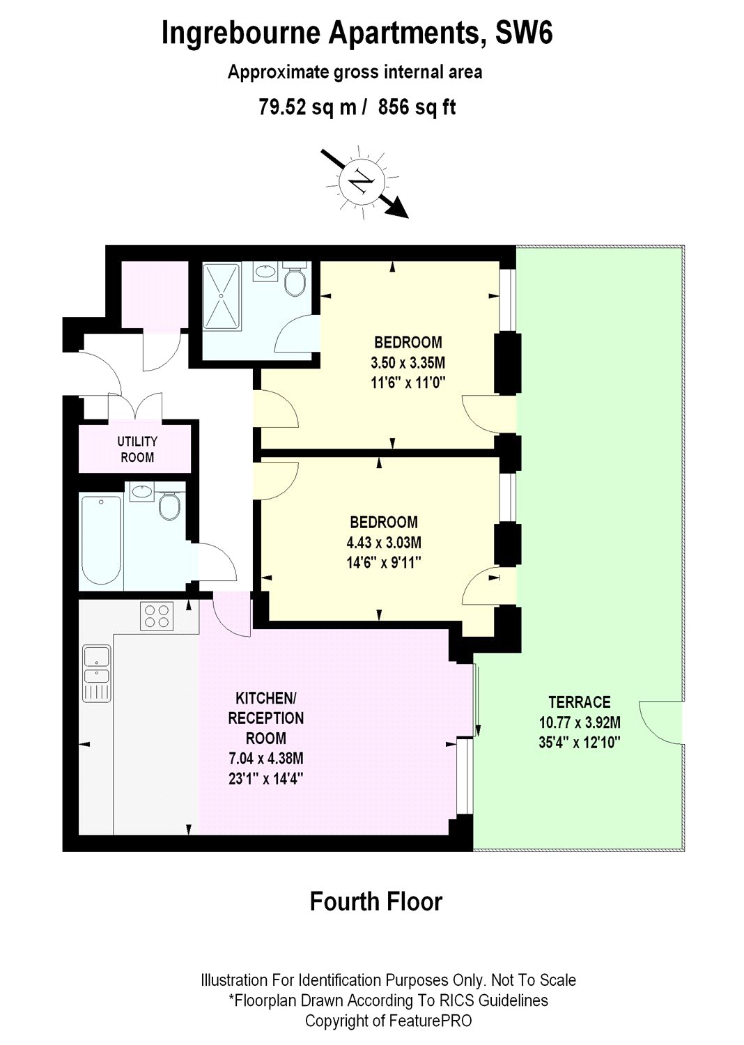 2 Bedrooms Flat to rent in Ingrebourne Apartments, Central Avenue, London SW6