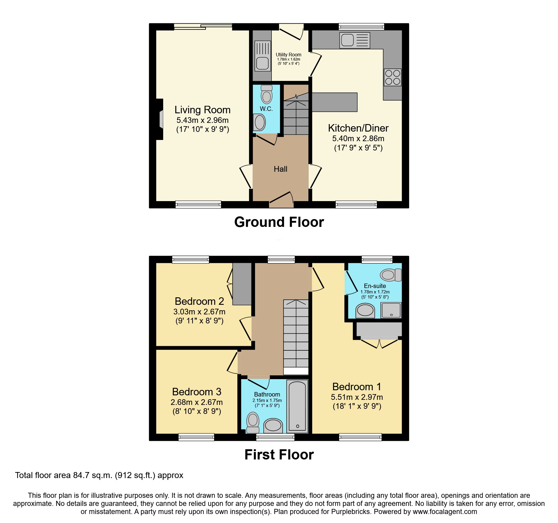 29, Foxglove Road, Market Rasen floorplan