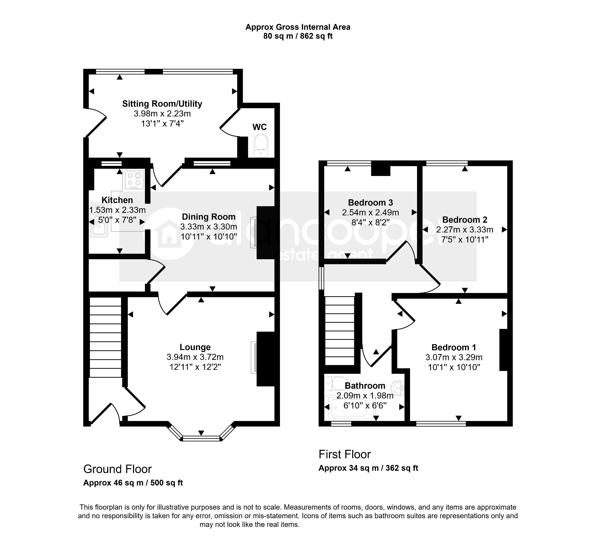 78 Castle Road, Nuneaton, Warwickshire floorplan