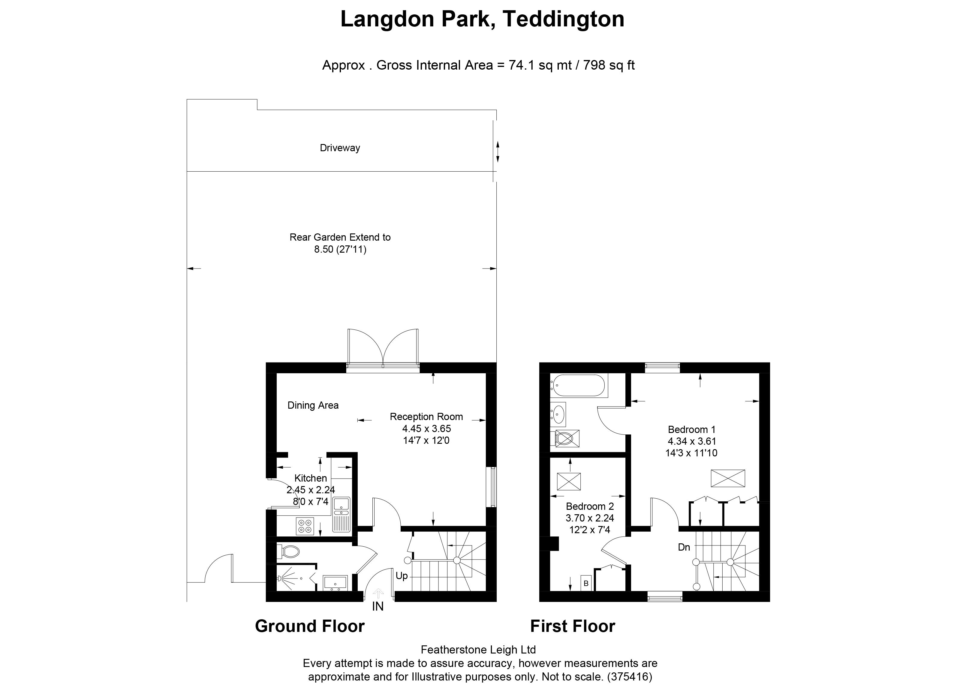 2 Bedrooms Detached house for sale in Langdon Park, Teddington TW11
