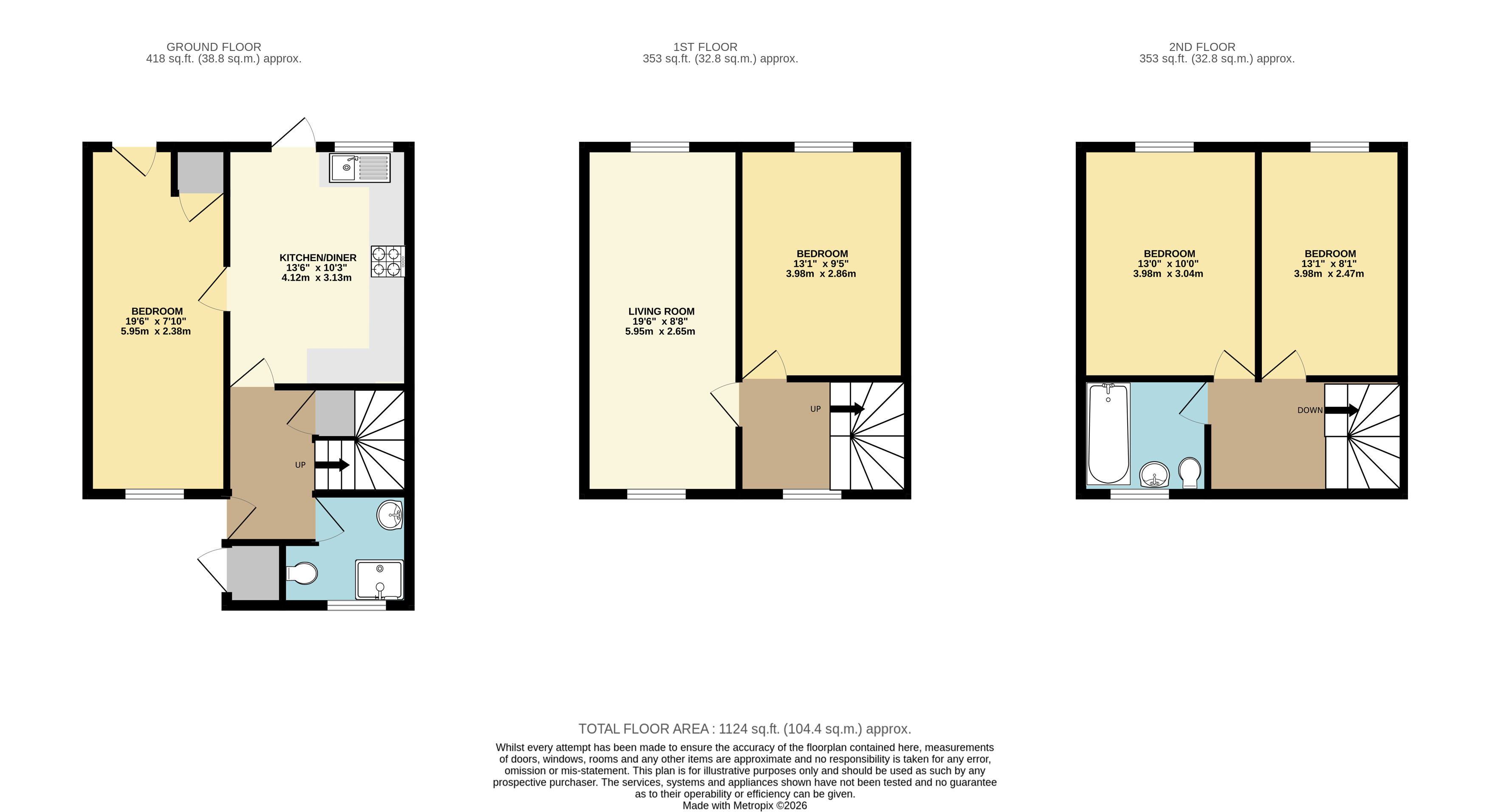 43, Bridgeford Court, Oldbrook floorplan