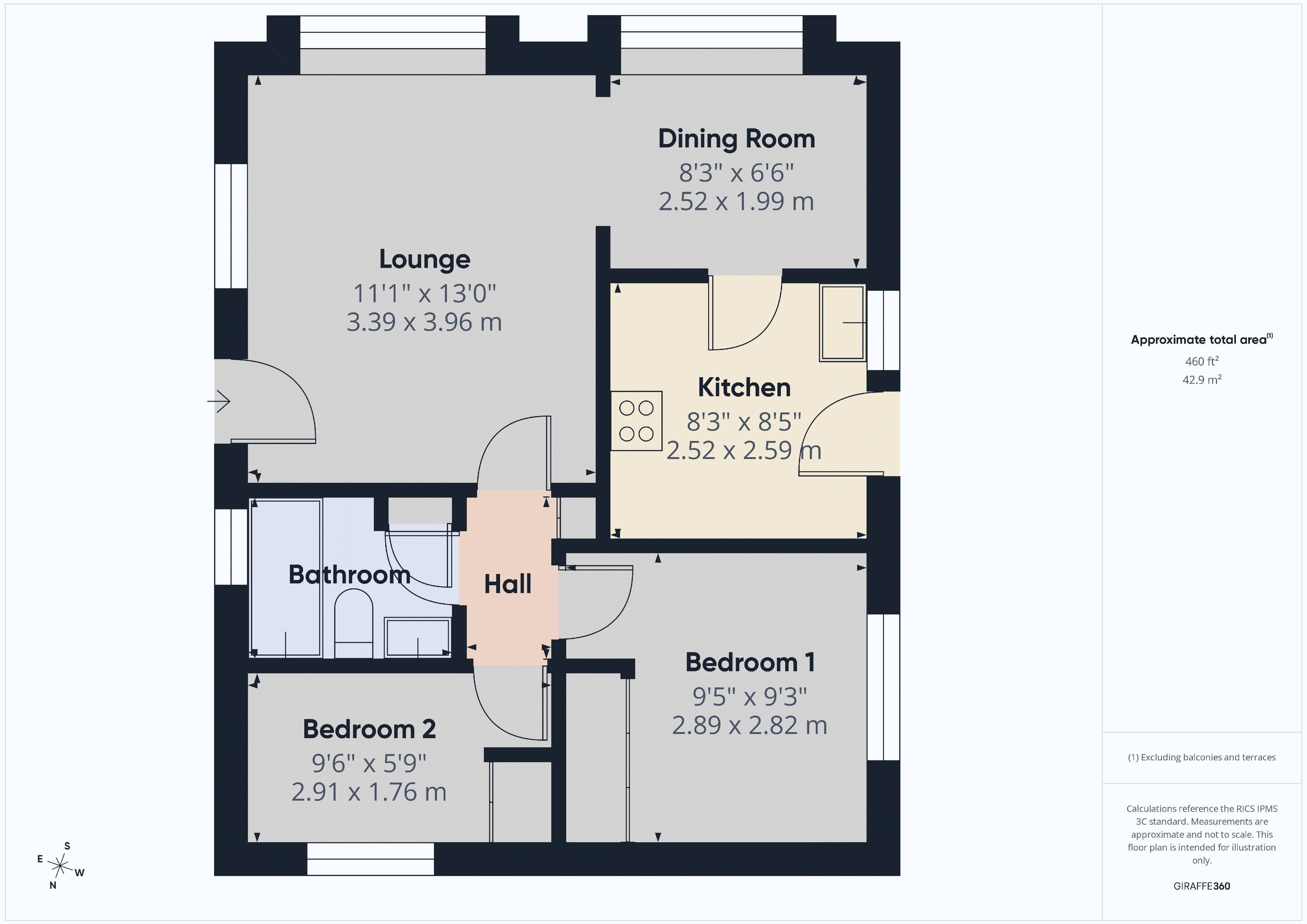 28 Hillcrest, off Boxhill Road, Tadworth floorplan