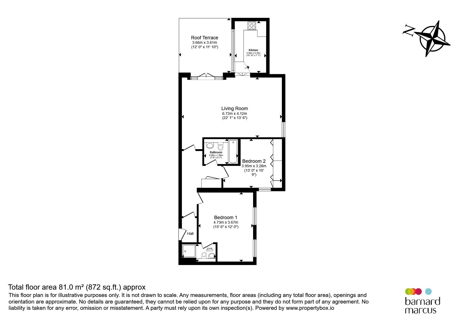 Flat 8, 43, Grove Park Road, London floorplan