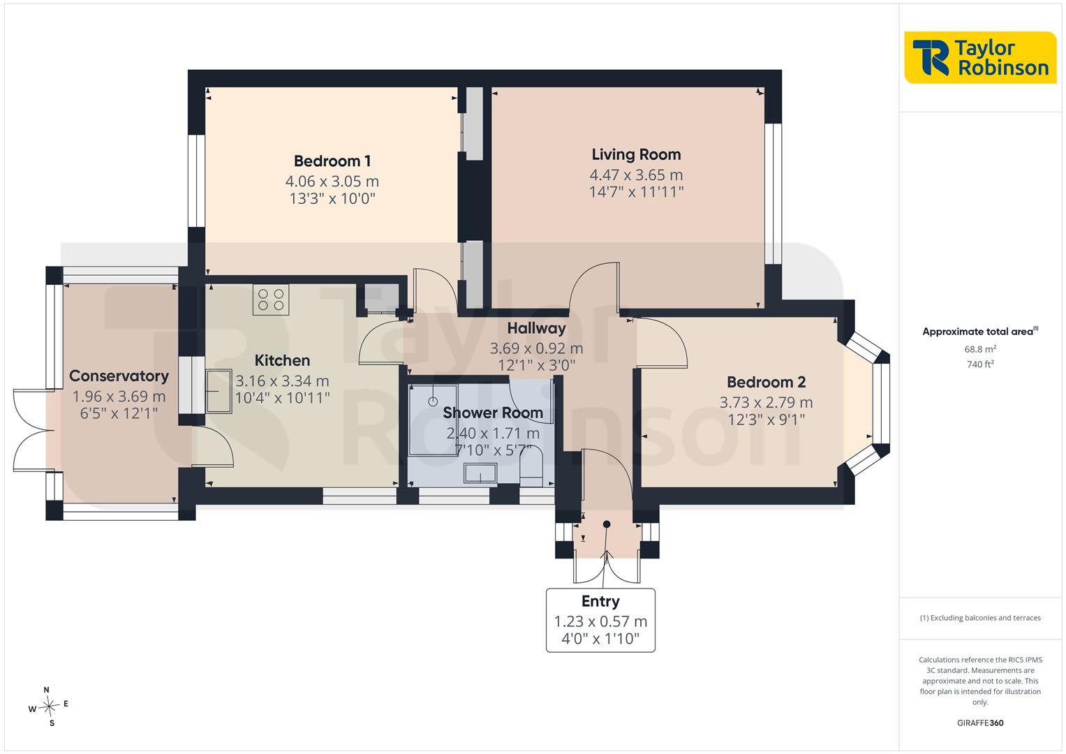 52, Perryfield Road, Crawley floorplan
