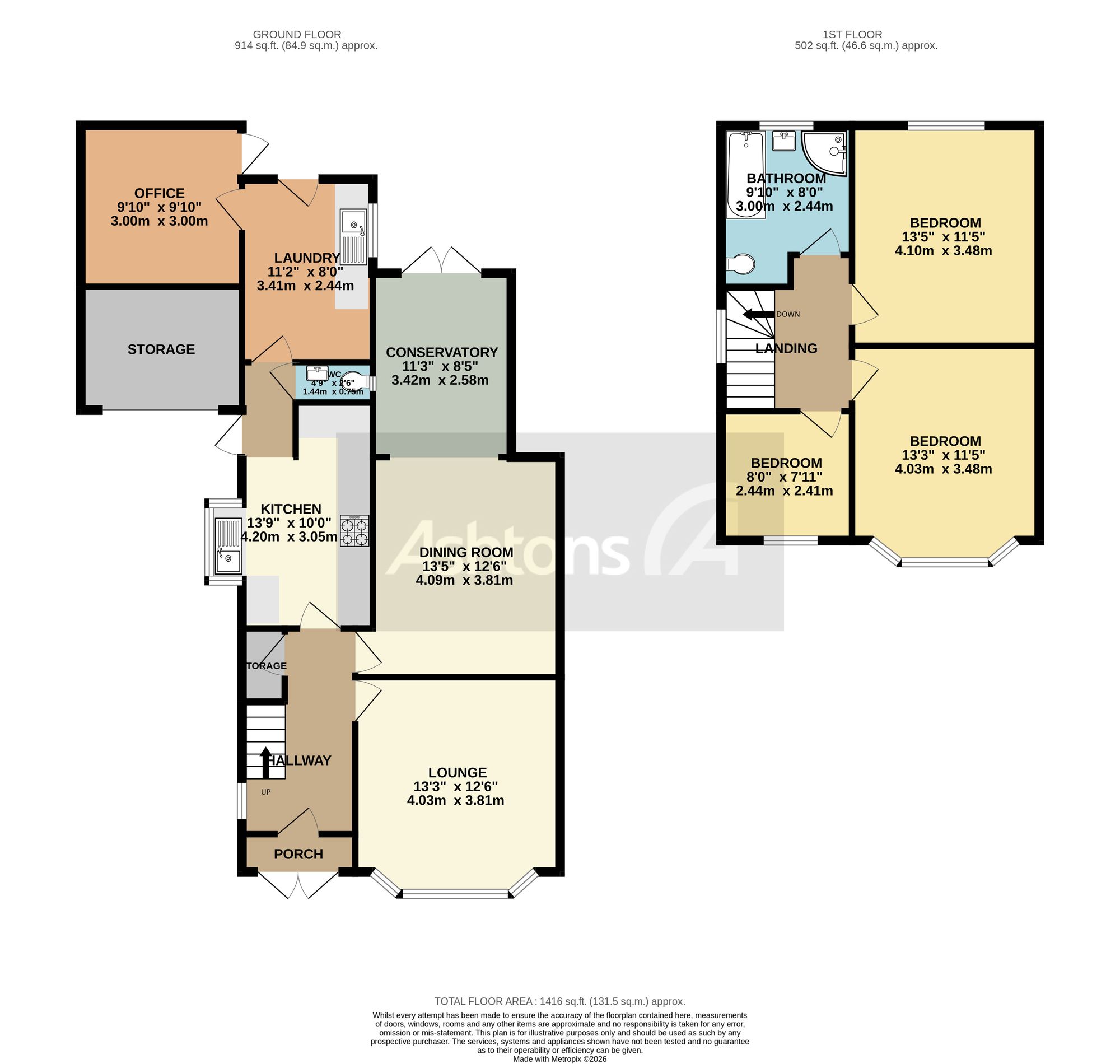 9 Broomfields Road, Warrington floorplan