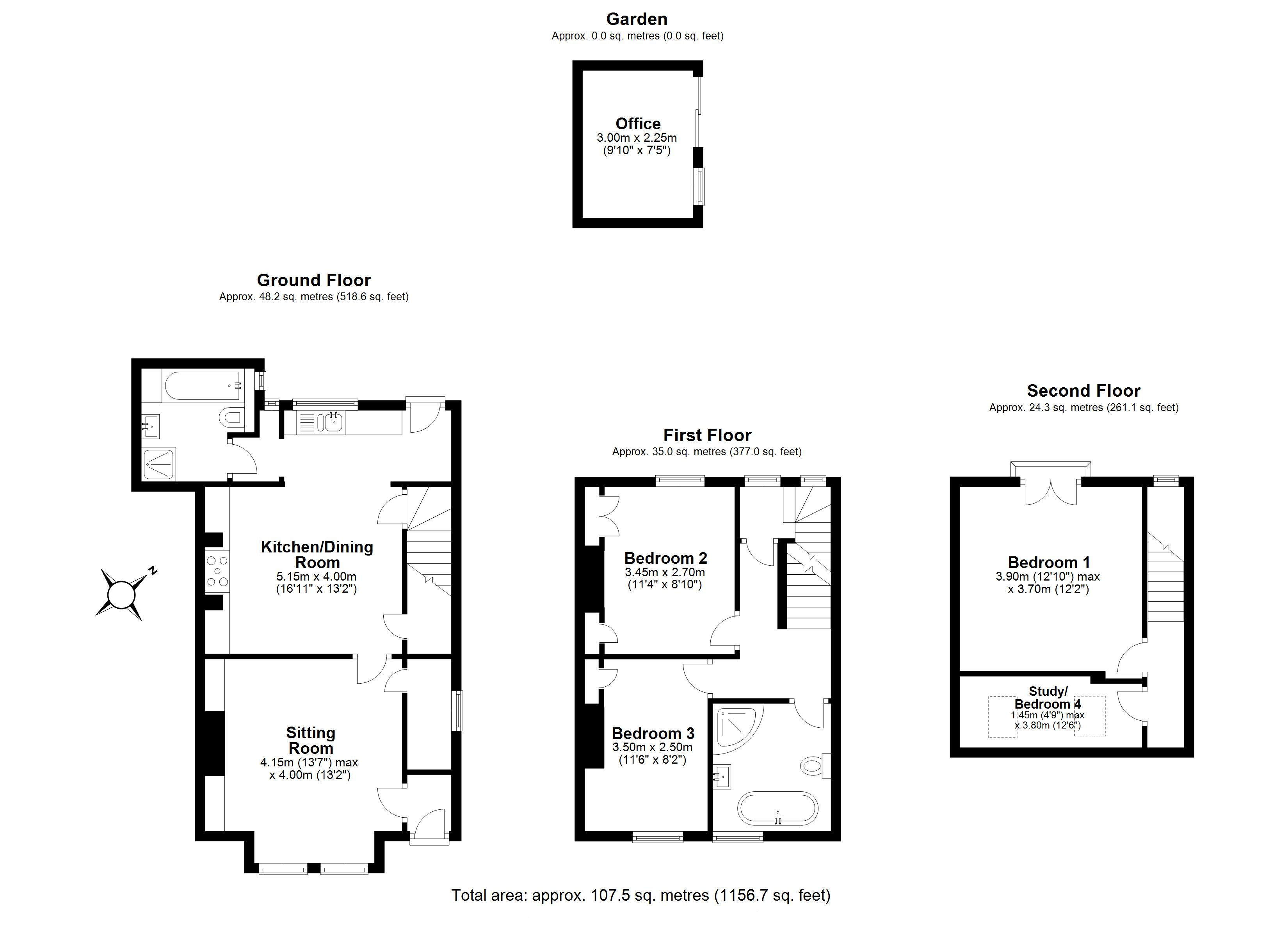 4 Bedrooms End terrace house for sale in Garden Fields, Little Shelford, Cambridge CB22