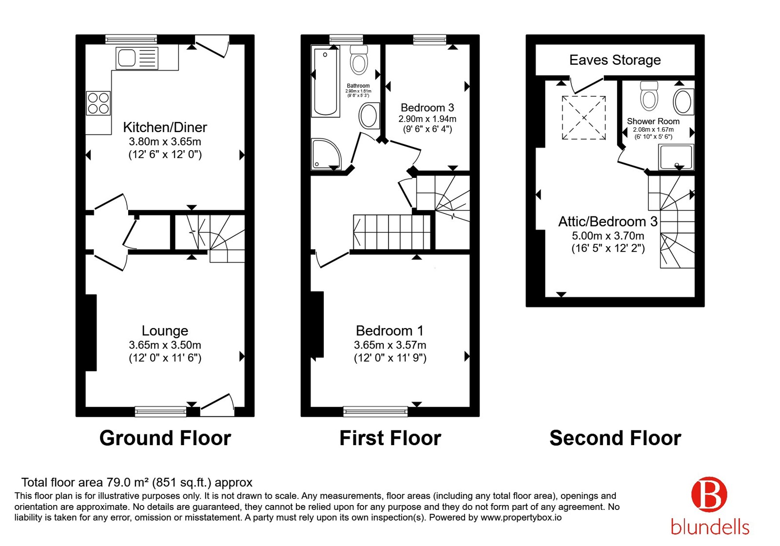 38, Fielding Road, Sheffield floorplan