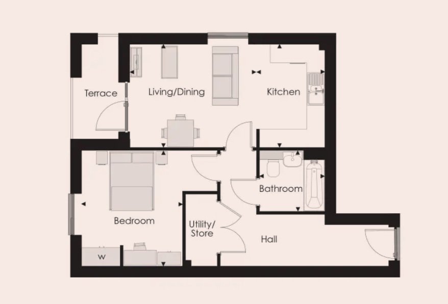 The Galleon Apartments,, Plot 189, Shoeburyness floorplan