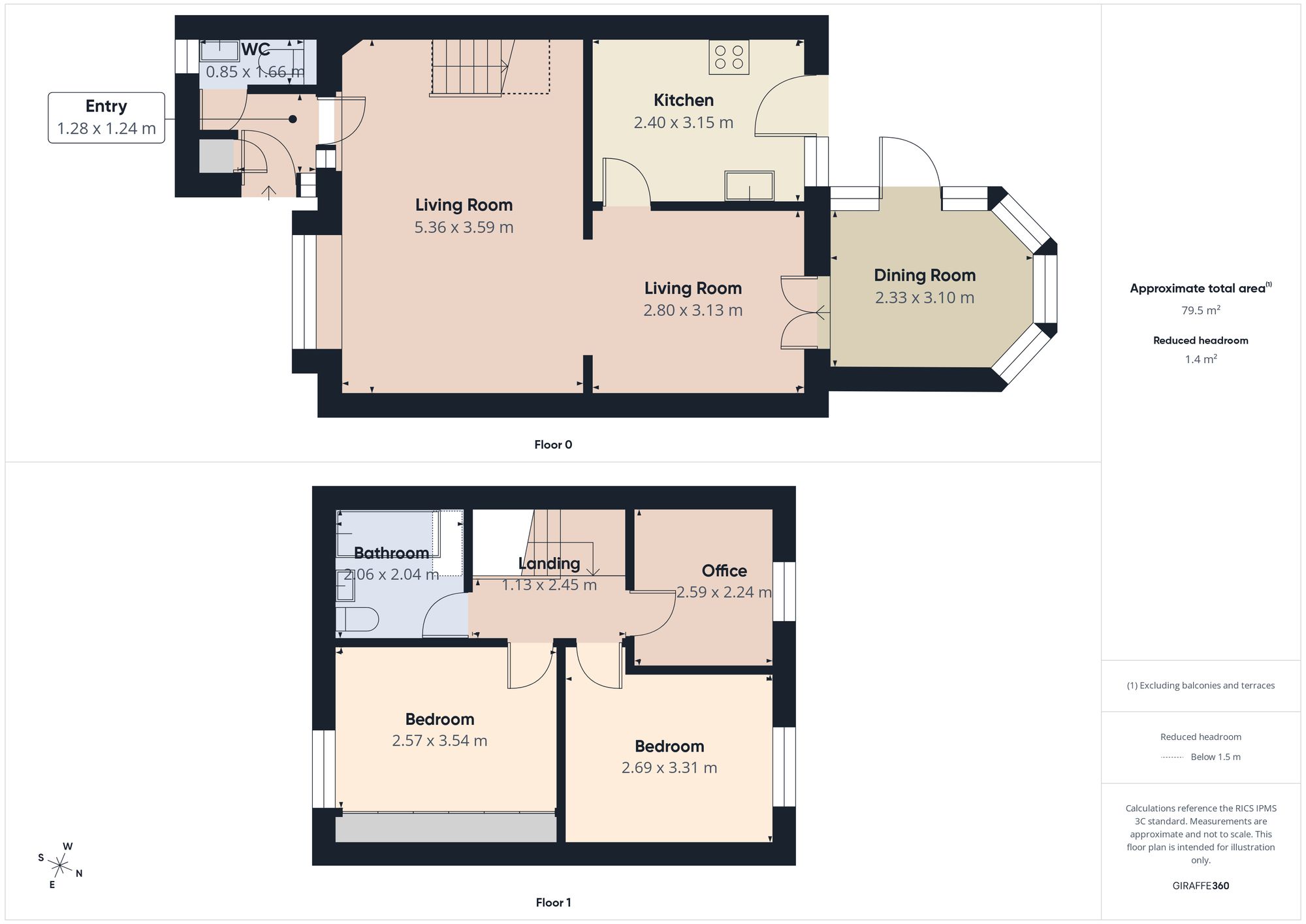 7 Mitchell Gardens, South Shields floorplan