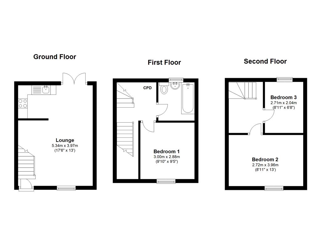 3 Bedrooms Terraced house to rent in Castle Street, Brighton BN1