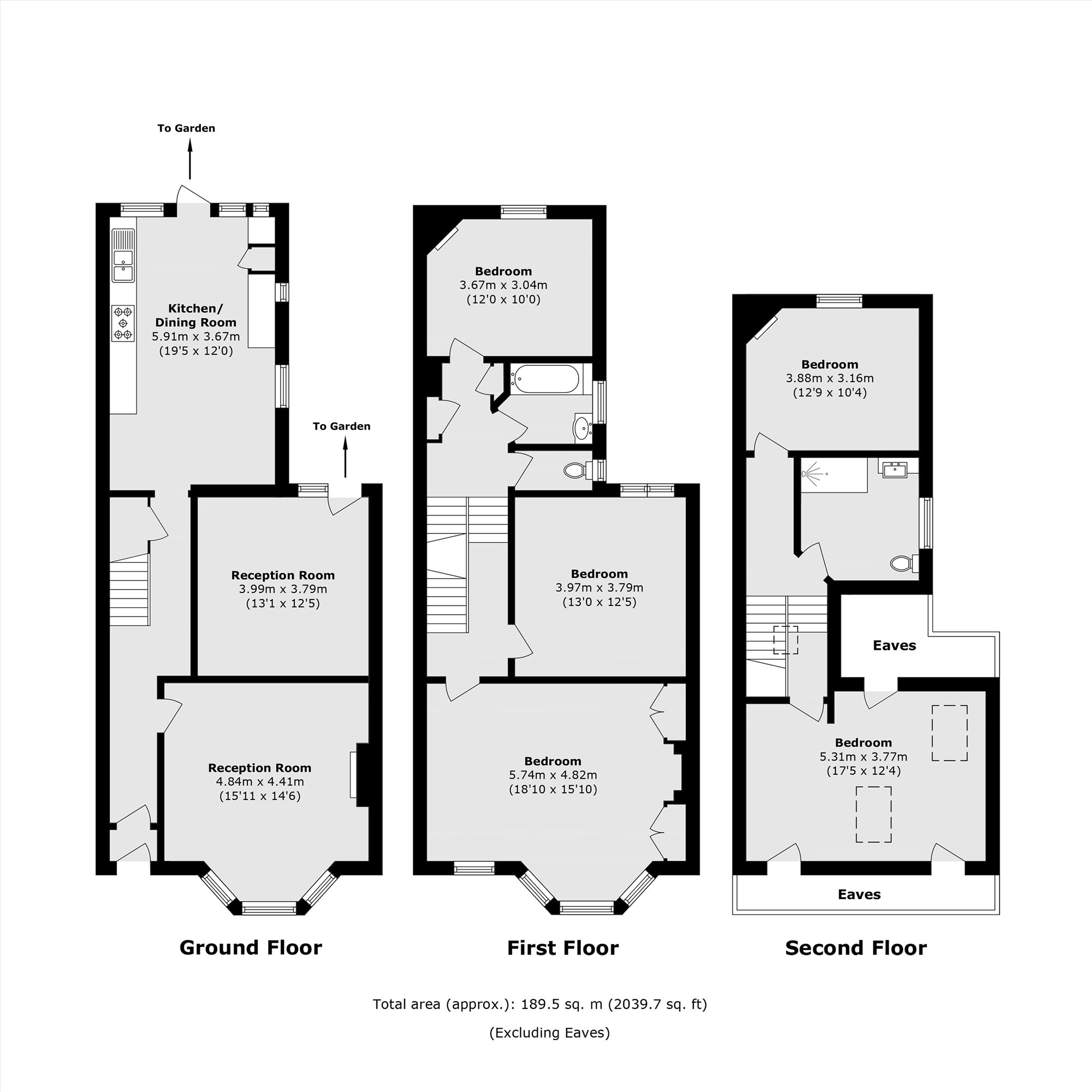 34, Grafton Road, London floorplan