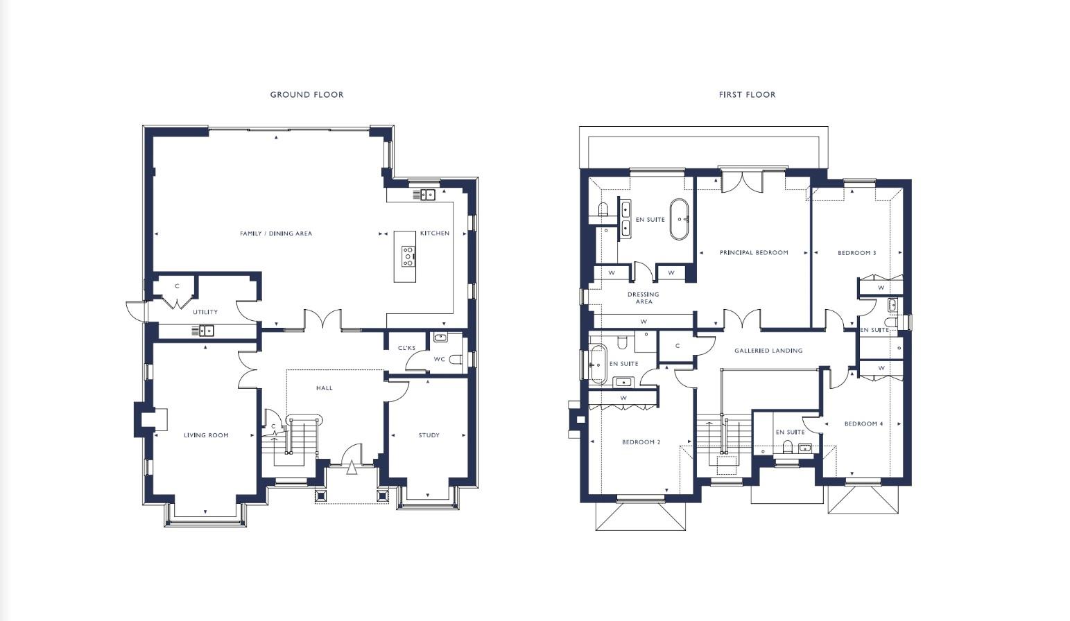 Plot 1, Windsong, 168, The Street, Leatherhead floorplan