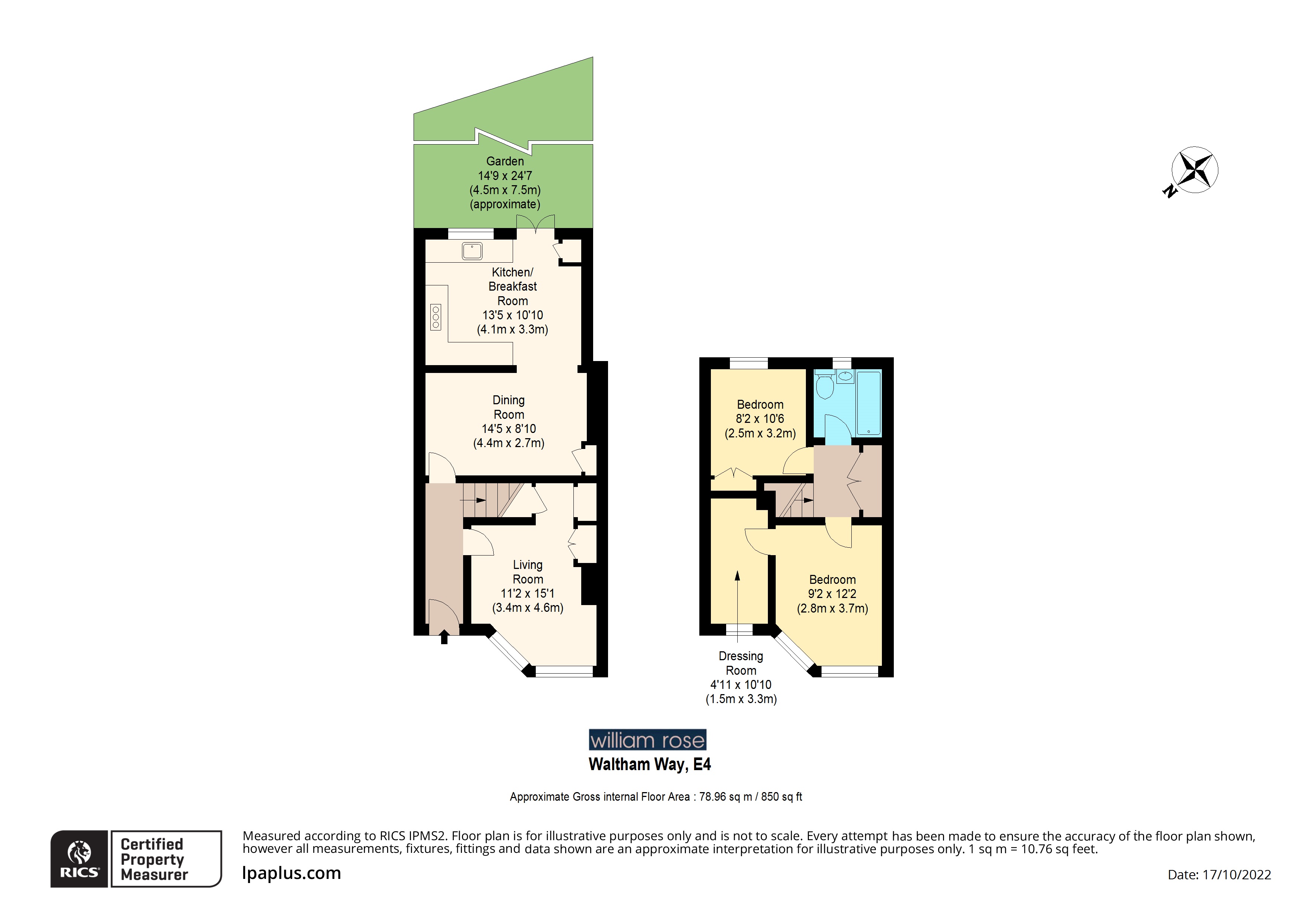 Waltham Way, Chingford, London E4, 2 bedroom terraced house for sale