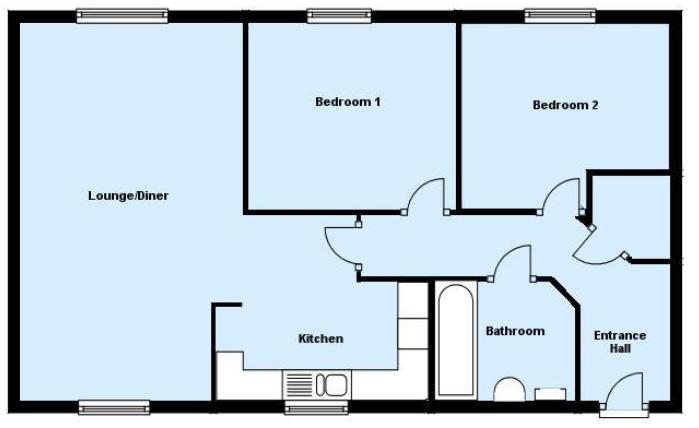 2 Bedrooms Flat for sale in Wodell Drive, Wolverton, Milton Keynes MK12