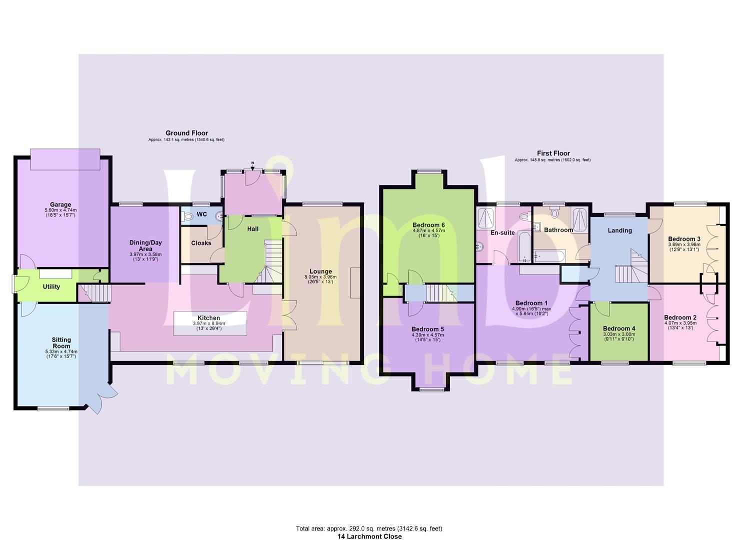 14, Larchmont Close, Elloughton floorplan