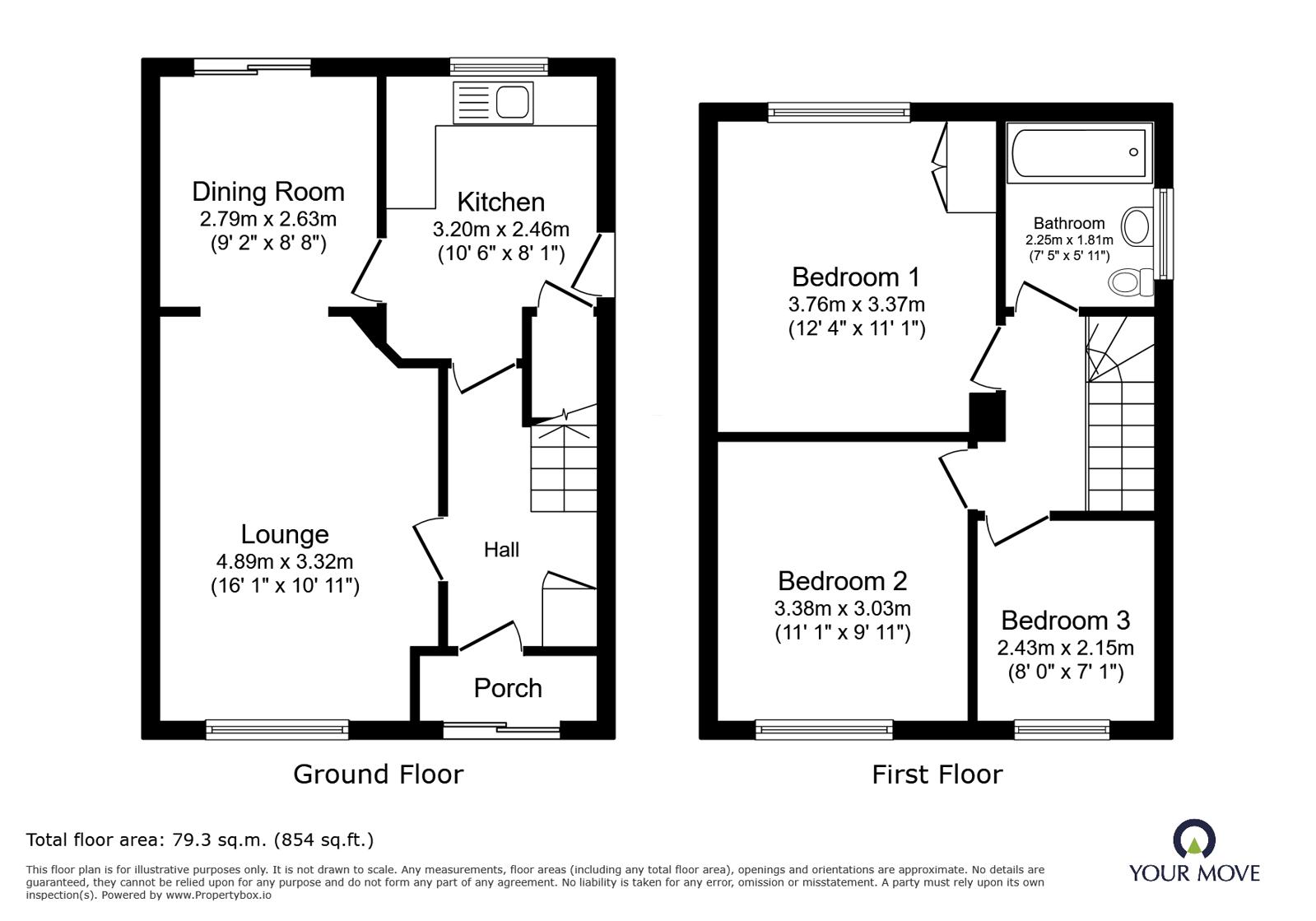 25, Hollycroft Crescent, Leicestershire floorplan