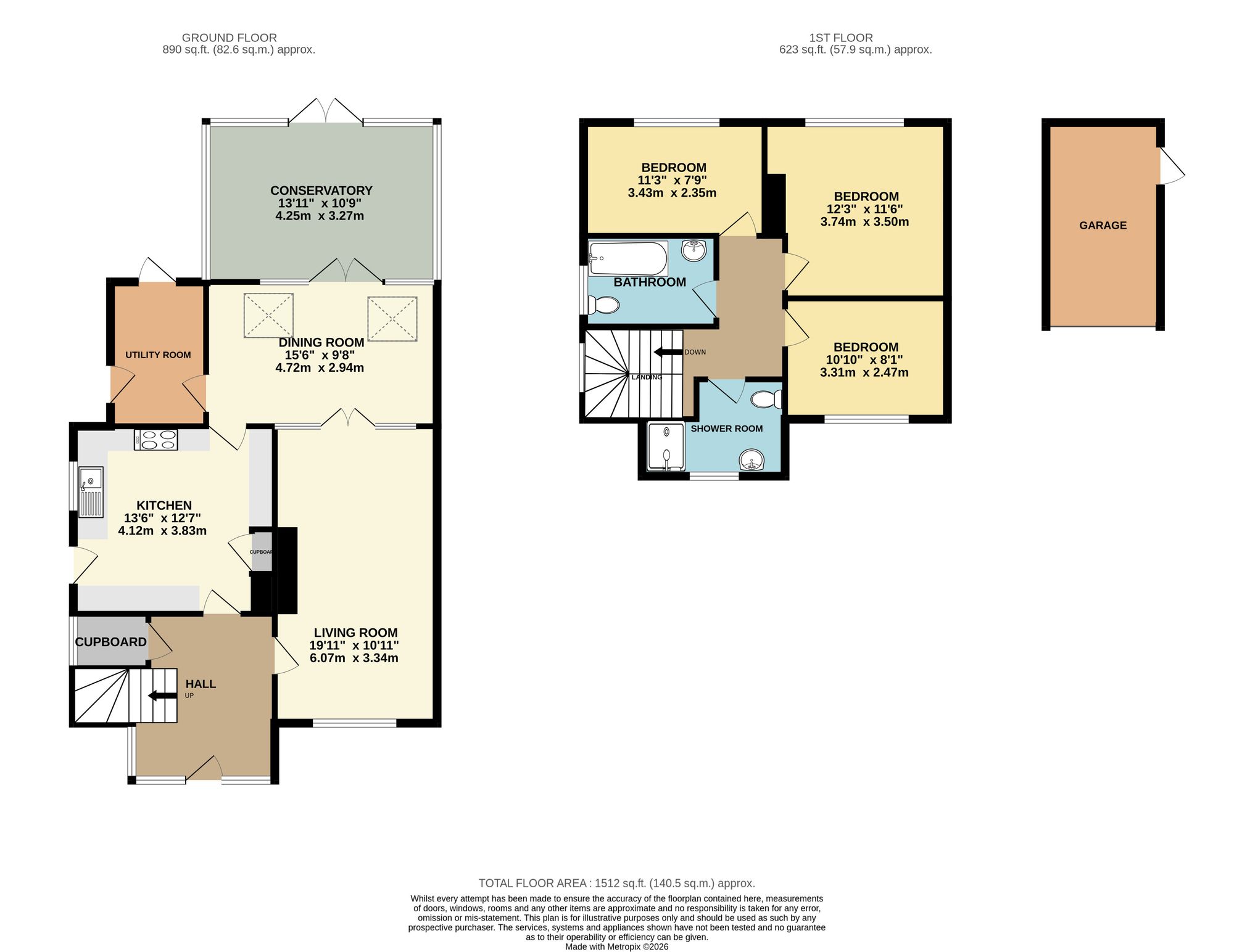 39 Woodlands Grove, York floorplan