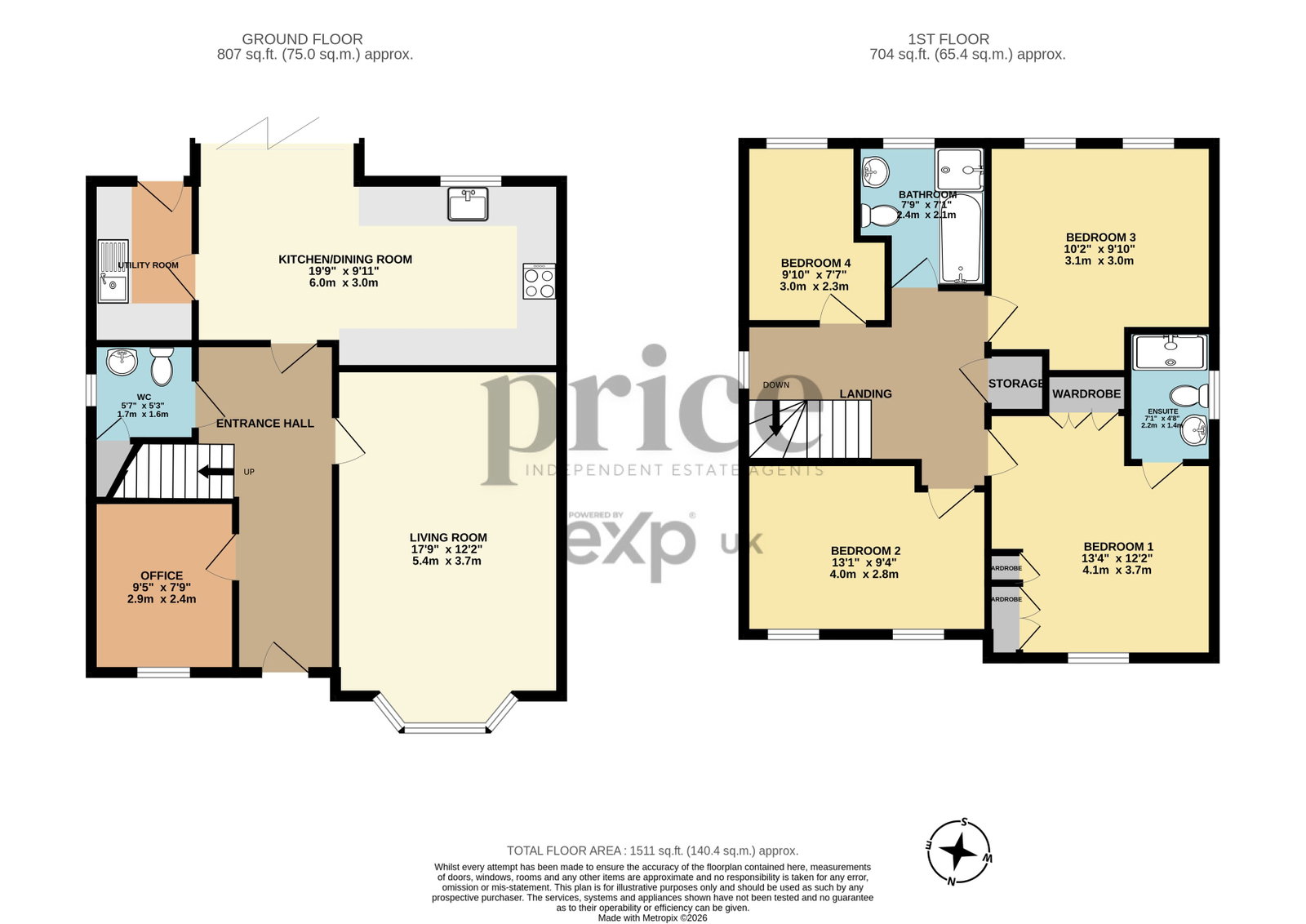 14, Long Moor Chase, York floorplan
