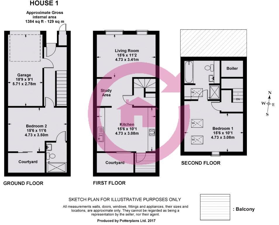 2 Bedrooms Town house to rent in Lansdown Crescent Lane, Cheltenham GL50