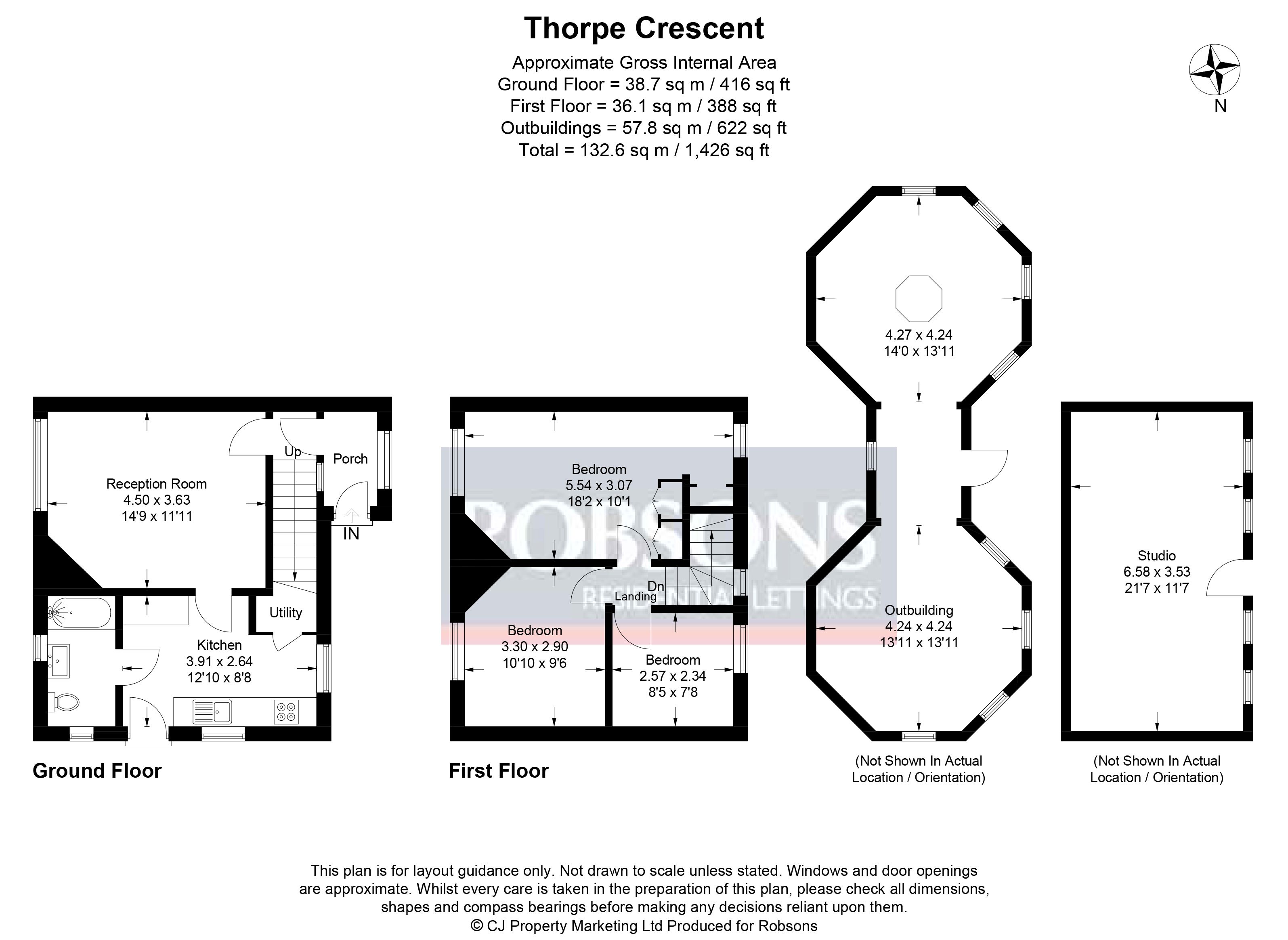 43, Thorpe Crescent, Watford floorplan