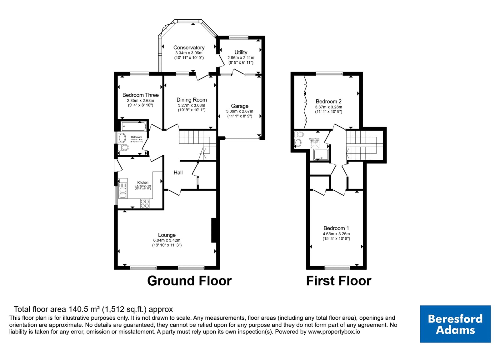 1, Rhodfa Sian, Rhyl floorplan