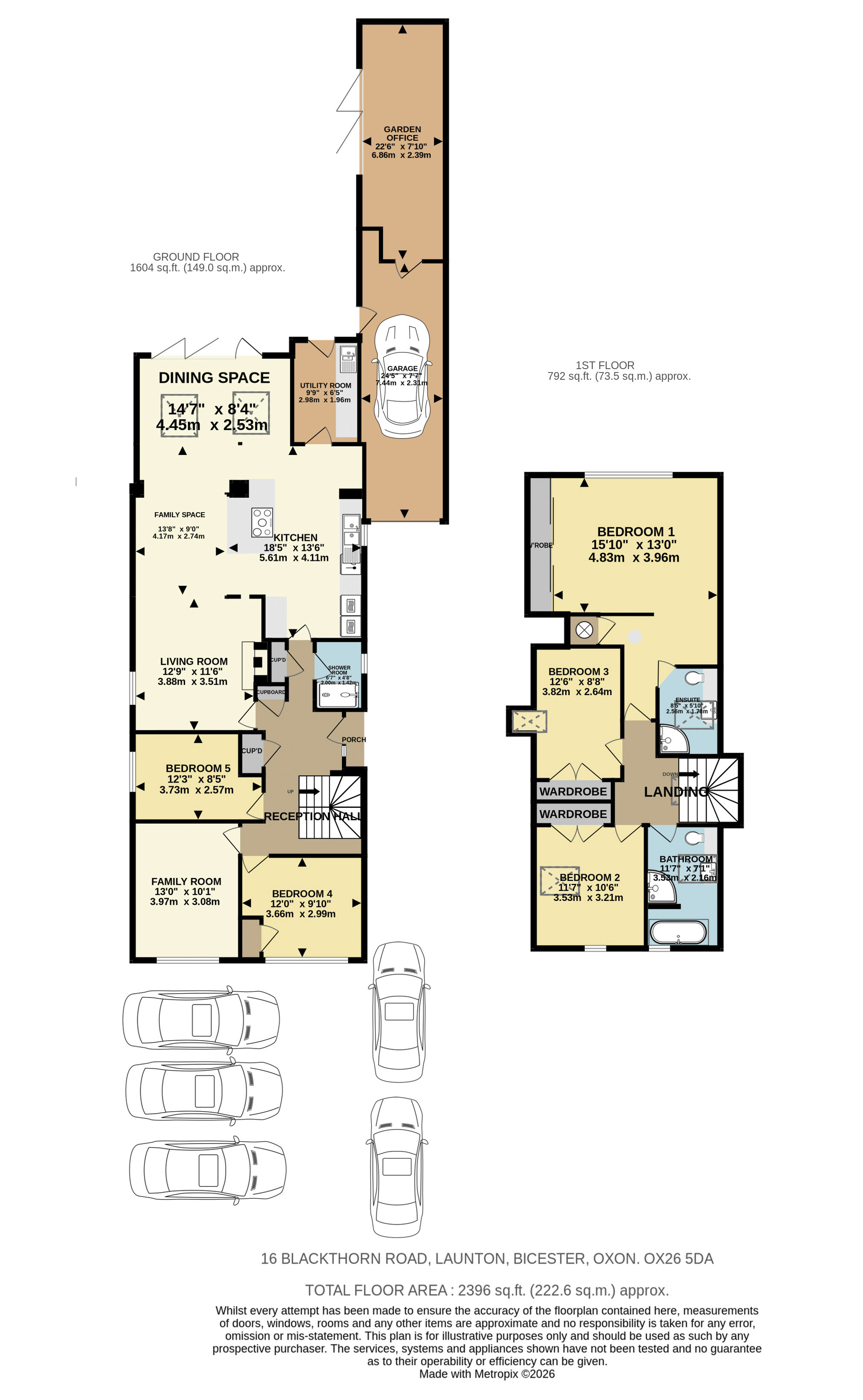 16, Blackthorn Road, Bicester floorplan
