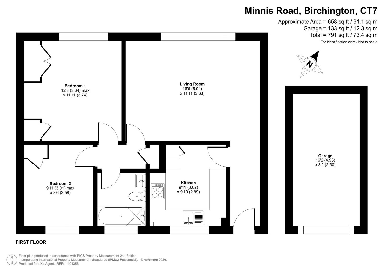 Foreland Court, 165,Flat 5, Minnis Road, Birchington floorplan