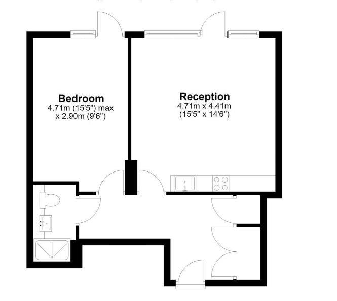 Flat 101, Jessop Court, Brindley Place, Uxbridge floorplan