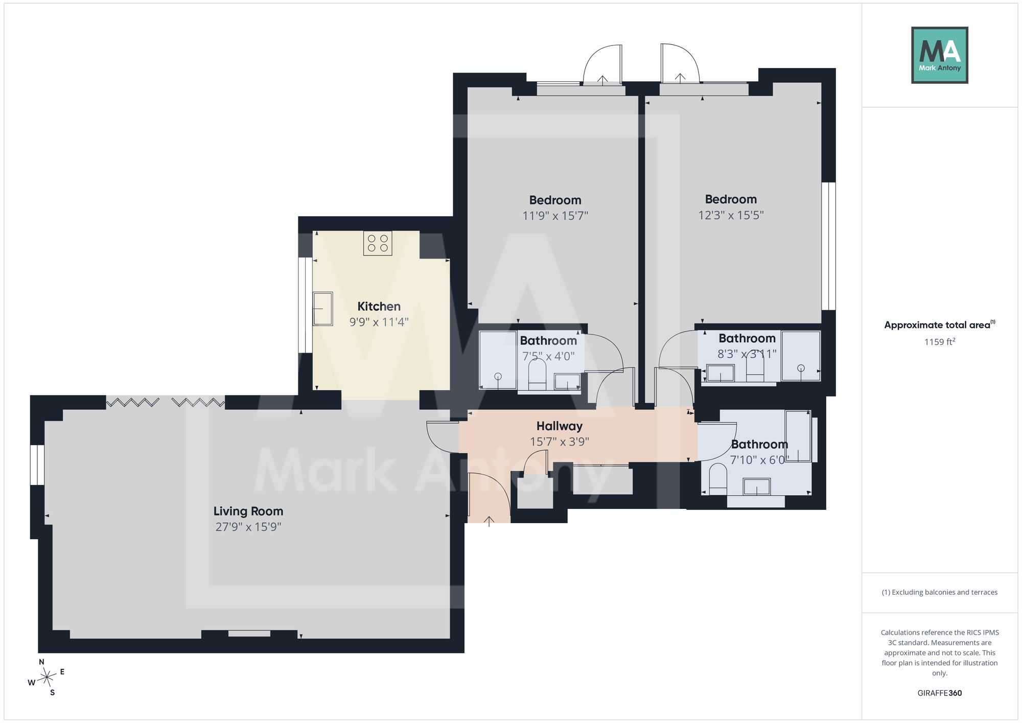 Apt 56, Cantilever Gardens Station Road, Warrington floorplan