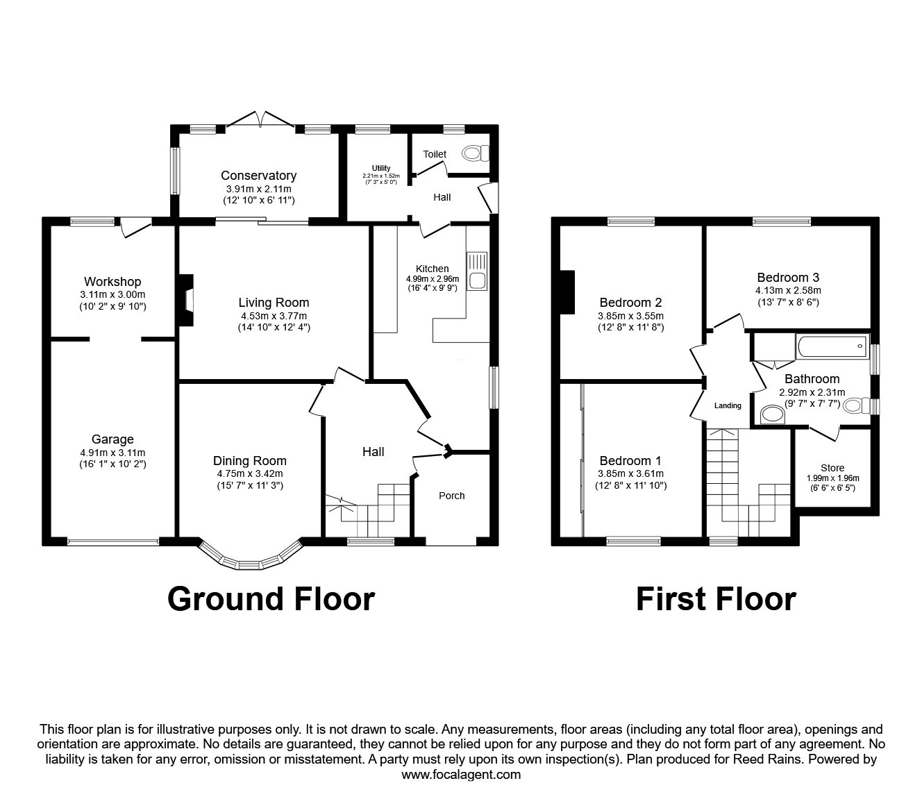 15, Wood Street, Deeside floorplan