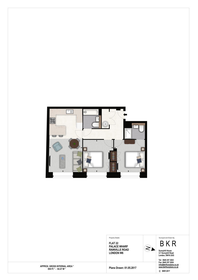 Palace Wharf, London floorplan
