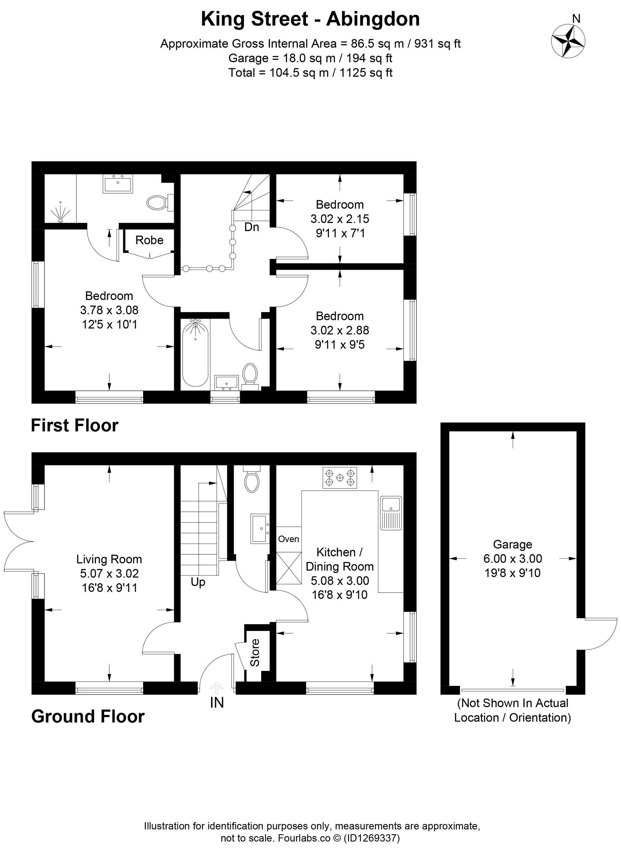 46 King Street, Abingdon floorplan