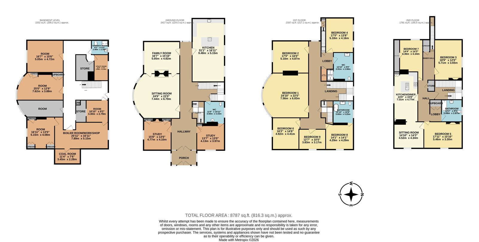 'St Michaels Lodge', 192 Devonport Road, Plymouth floorplan