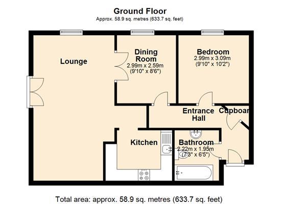 Flat 5.1, The Old Mill, St Ives floorplan