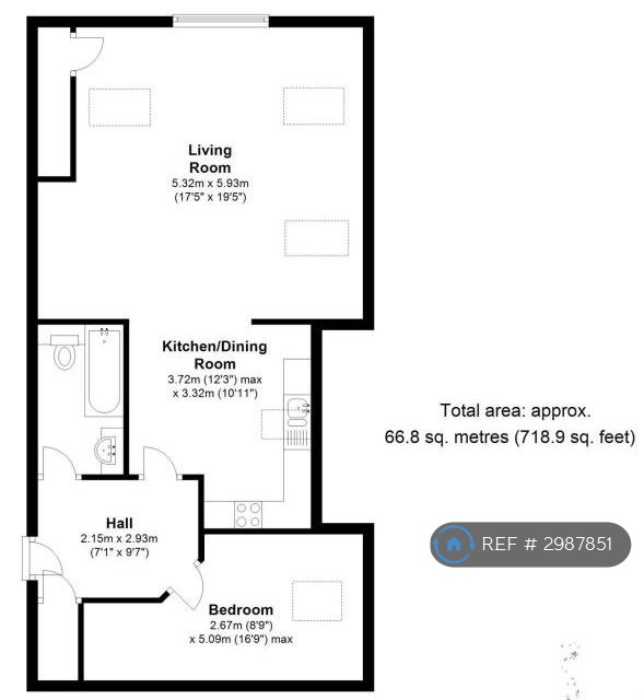 Flat, Midsummer Place Buckingham Road, Bicester floorplan