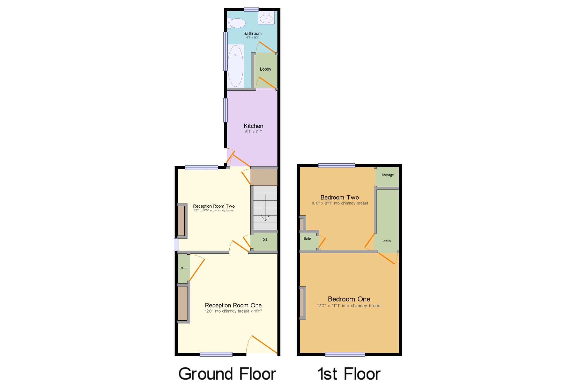 2 Bedrooms End terrace house for sale in Rugeley Road, Chase Terrace, Burntwood WS7