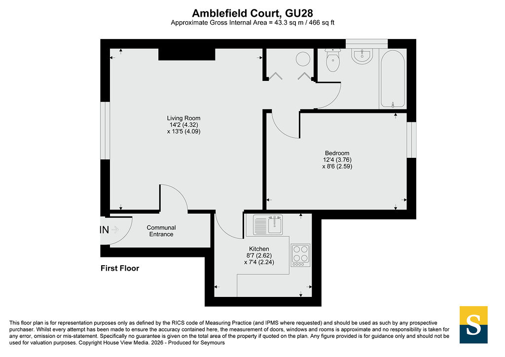 Flat 5, Amblefield Court,, Northchapel, West Sussex floorplan