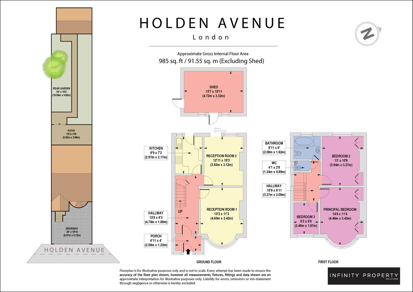 13, Holden Avenue, London floorplan