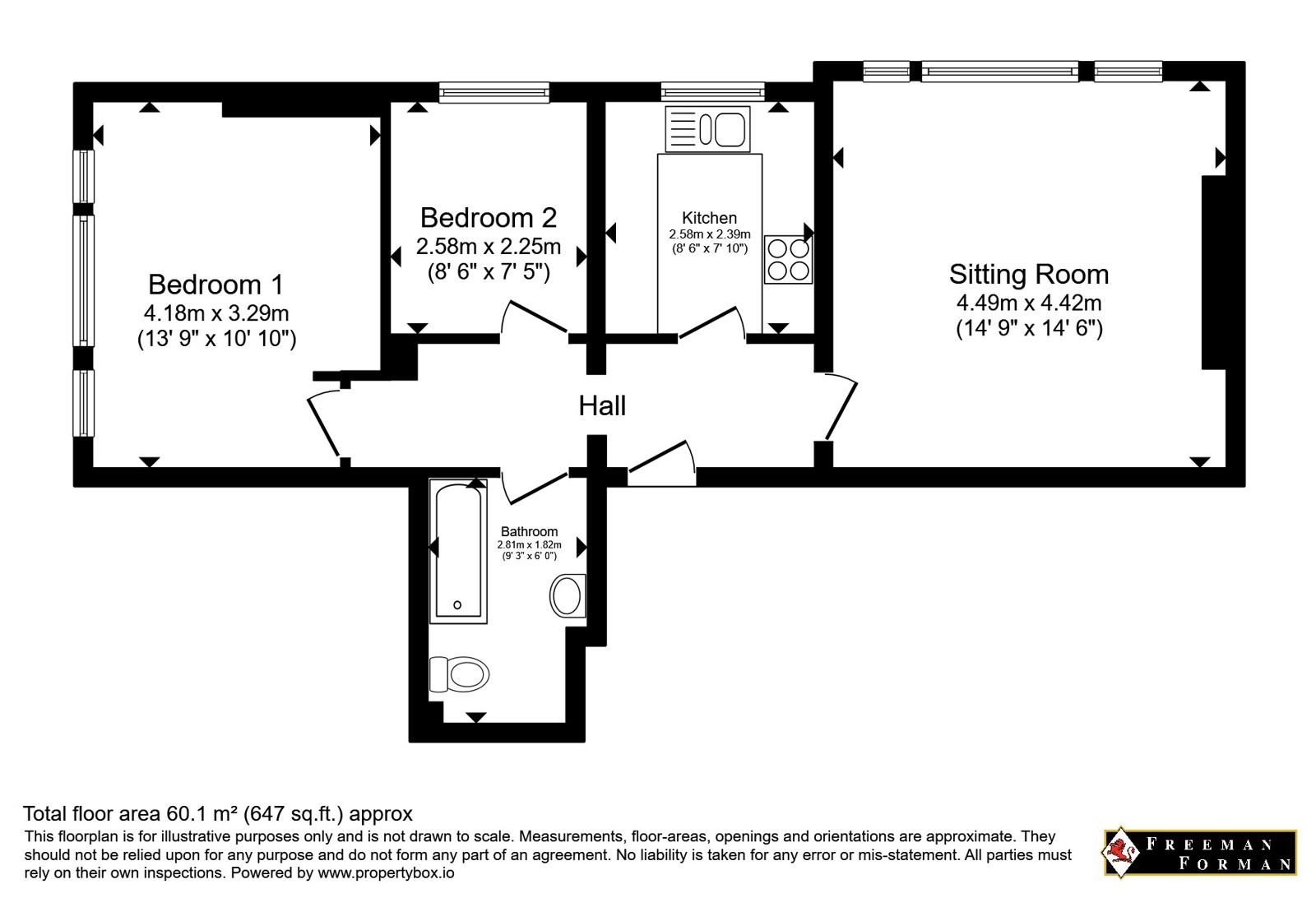 3 Bowhill,, The Drive, Hailsham floorplan