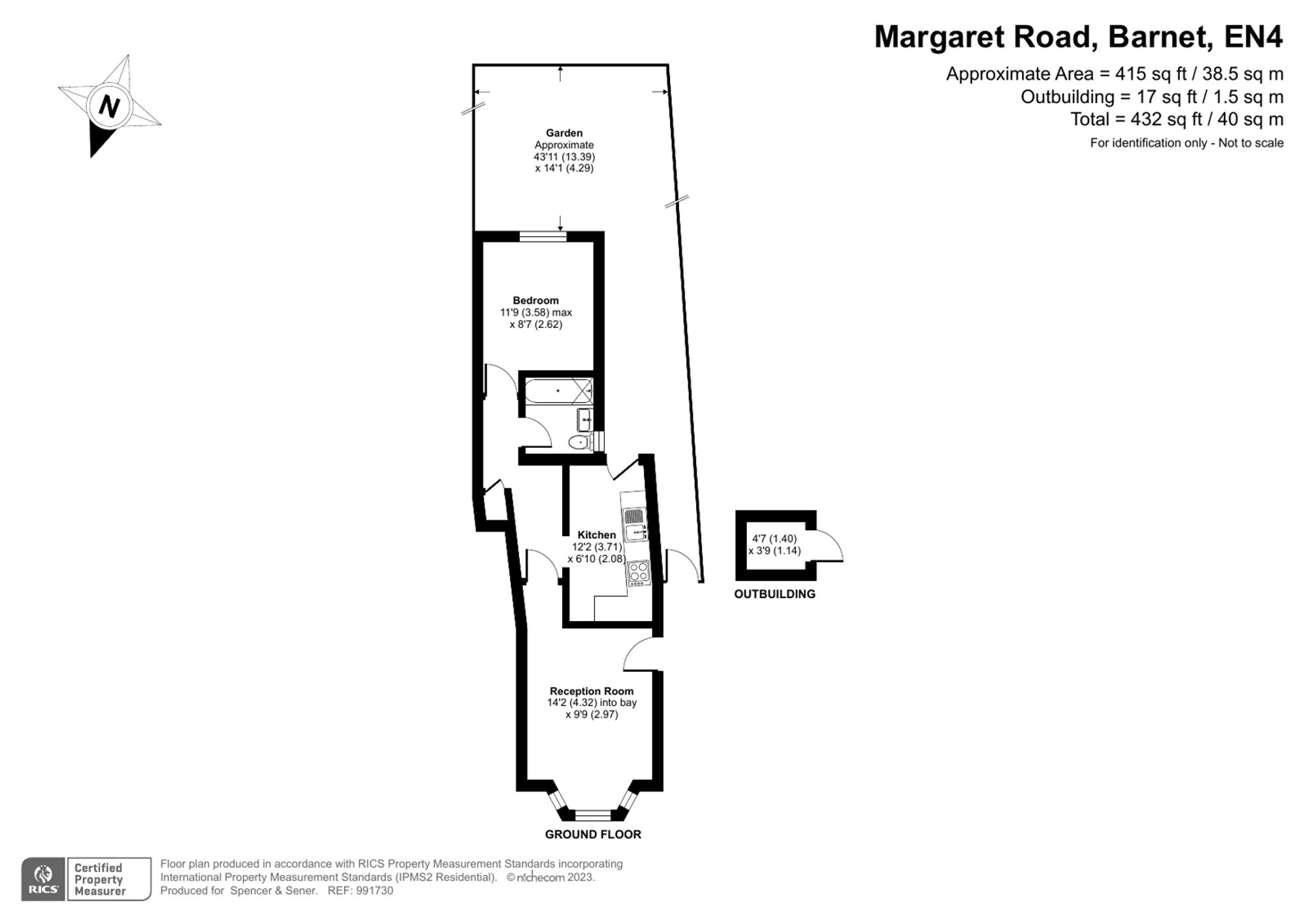 14 Margaret Road, Barnet floorplan