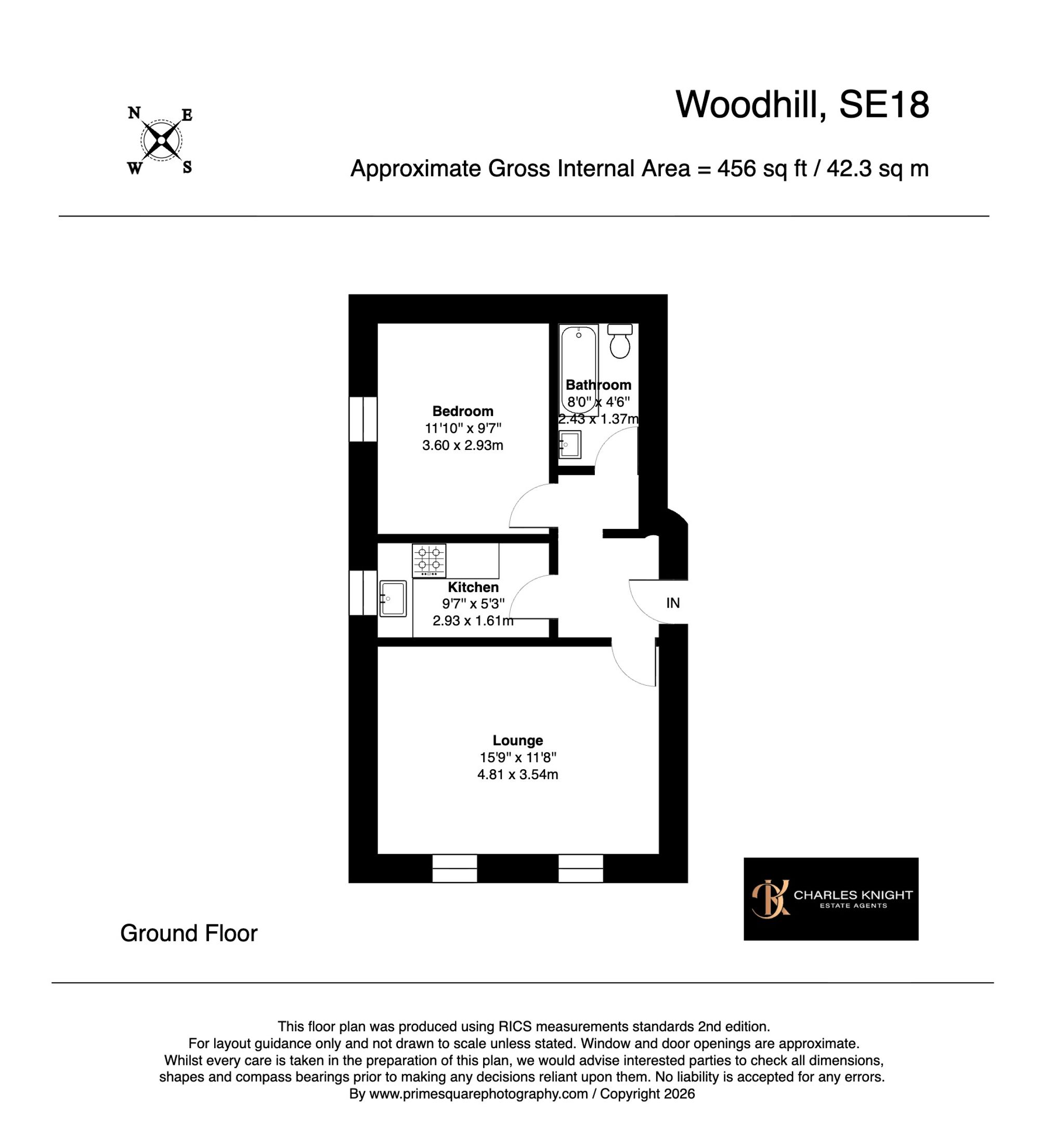 Flat 4, Woodhill Court, London floorplan