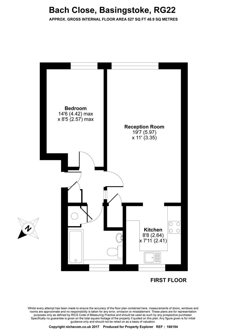 Bach Close, Basingstoke RG22, 1 bedroom flat to rent - 60351362 ...