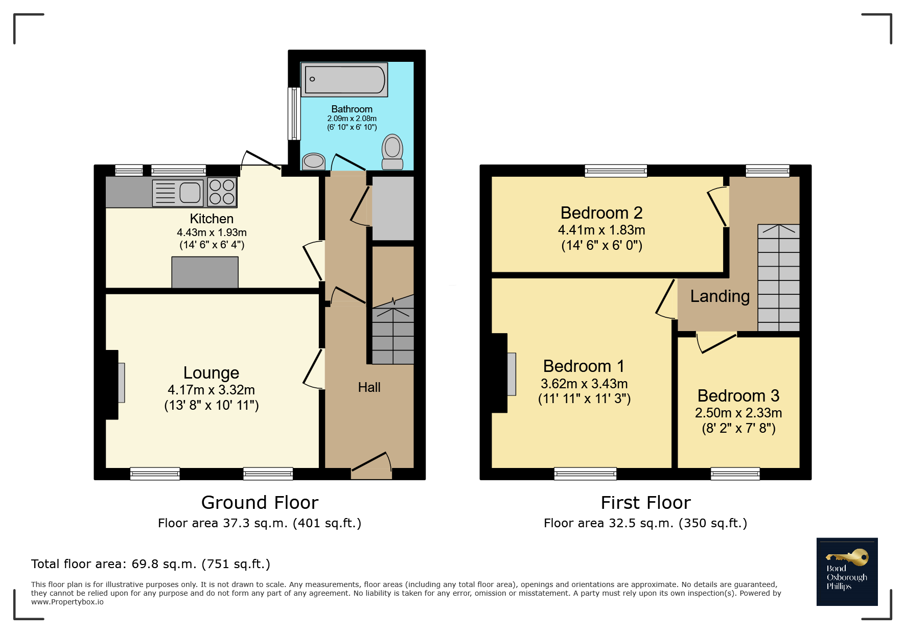 2, Norman Terrace, Bideford floorplan