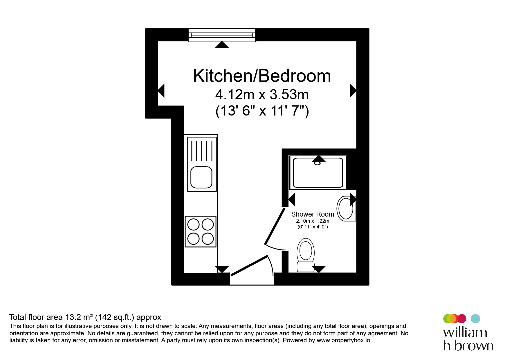 Flat 308, Bard House, 14-22, Shakespeare Street, Nottingham floorplan