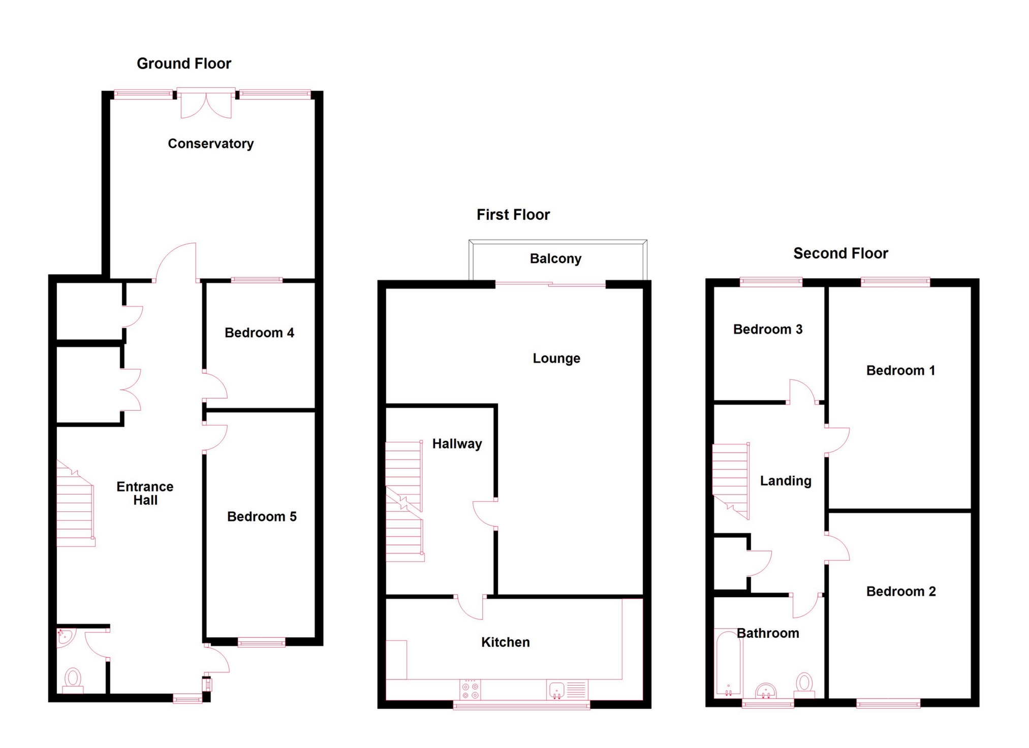 73, Upper Park Road, Belvedere floorplan
