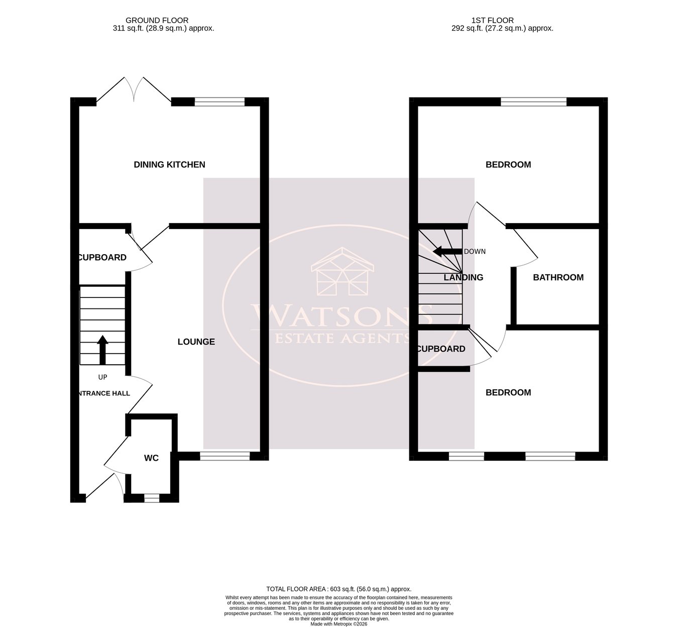 9, Pennington Way, Hucknall floorplan