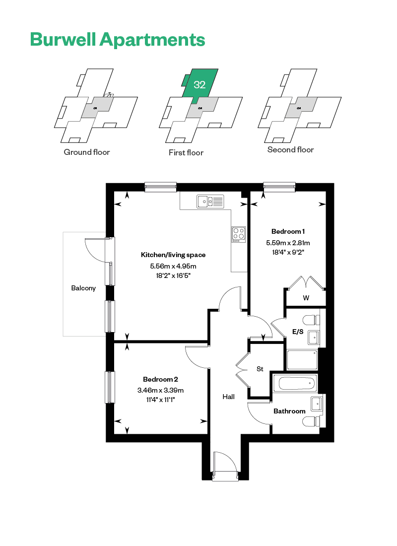 Netherhall Gardens, Cambridge floorplan